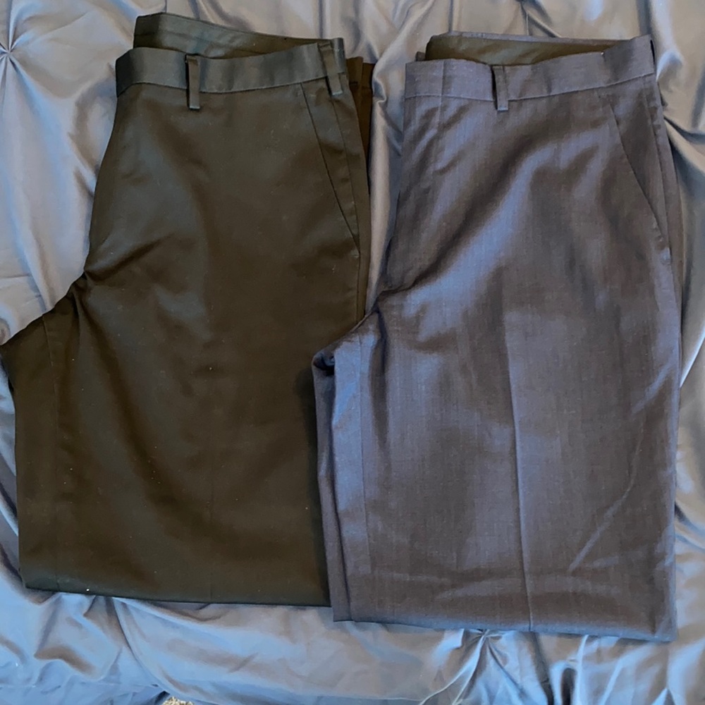 Lot of Jos A Banks Slim fit slacks